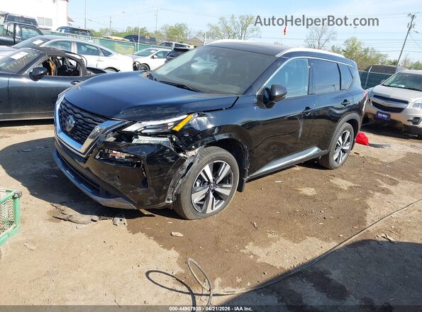 5N1BT3CB8PC736638 2023 NISSAN ROGUE Black Vista tres cuartos delantera izquierda