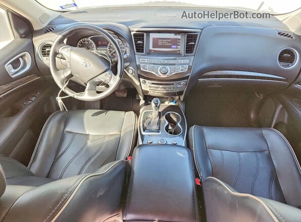 5N1DL0MM0JC520510 2018 INFINITI QX60 White Widok deski rozdzielczej