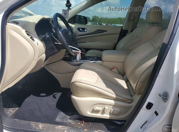 5N1DL0MM1HC553560 2017 INFINITI QX60 Белый Вид салона спереди