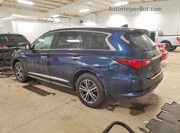 5N1DL0MM2JC511100 2018 INFINITI QX60 Blue Trasero izquierdo