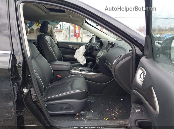 5N1DL0MM2LC501170 2020 INFINITI QX60 Black Widok wnętrza z przodu