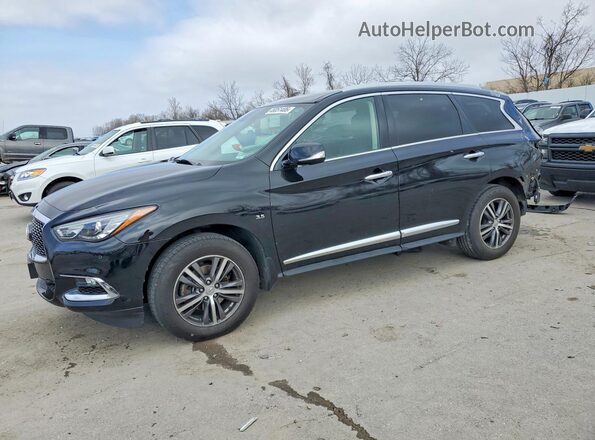 5N1DL0MM6HC512499 2017 INFINITI QX60 Черный Передняя левая четверть