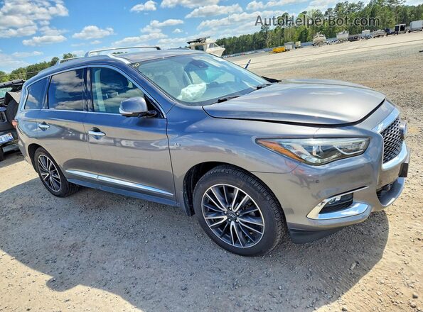 5N1DL0MM6KC566490 2019 INFINITI QX60 Серый Передняя правая четверть