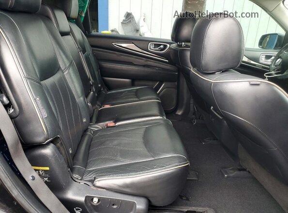 5N1DL0MMXKC506731 2019 INFINITI QX60 Black Вид задніх сидінь