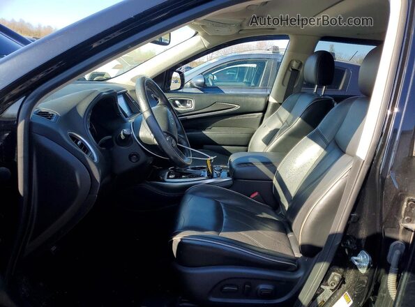 5N1DL0MMXKC532455 2019 INFINITI QX60 Black Widok wnętrza z przodu