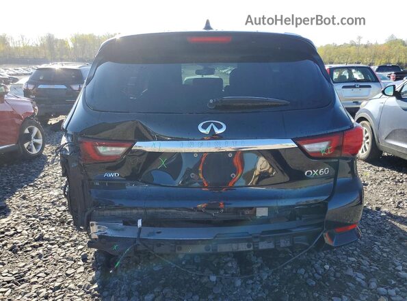 5N1DL0MMXKC532455 2019 INFINITI QX60 Black Widok z tyłu