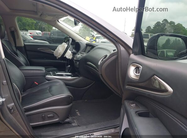 5N1DL0MN3HC520598 2017 INFINITI QX60 Серый Вид салона спереди