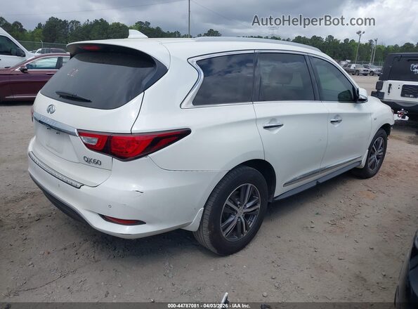 5N1DL0MN8HC550163 2017 INFINITI QX60 Белый Задняя правая четверть
