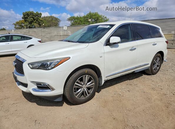 5N1DL0MN8KC512441 2019 INFINITI QX60 White Առջևի ձախ երեք քառորդ տեսարան
