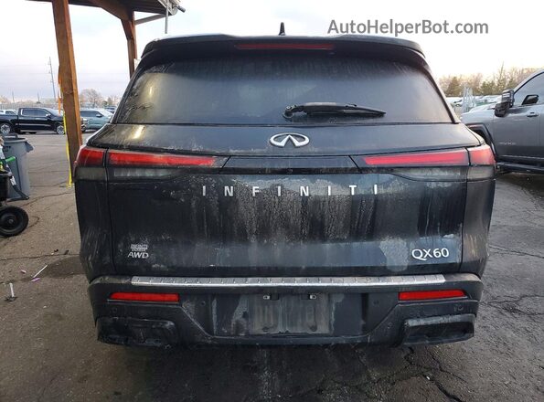 5N1DL1FS1PC368831 2023 INFINITI QX60 Black უკანა ხედი
