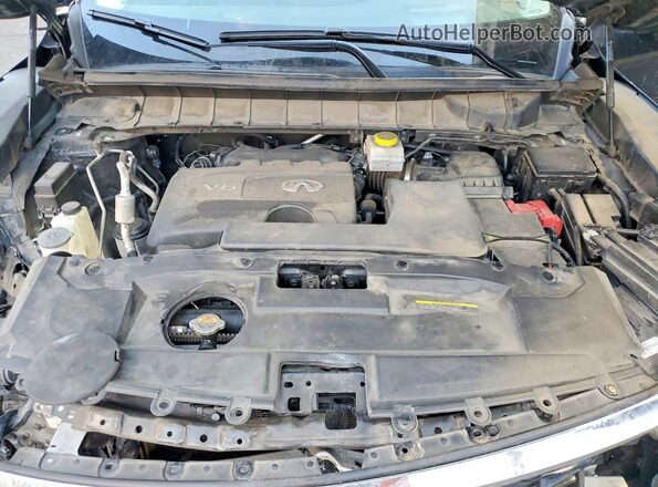 5N1DL1FS1PC368831 2023 INFINITI QX60 Black ძრავის განყოფილების ხედი