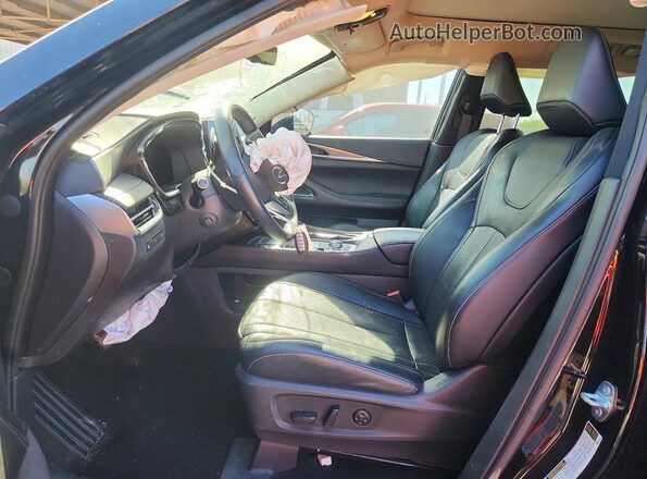 5N1DL1FS5PC357962 2023 INFINITI QX60 Black Widok wnętrza z przodu