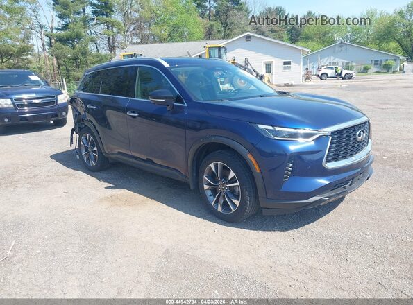 5N1DL1FS5PC358173 2023 INFINITI QX60 Синий Передняя правая четверть