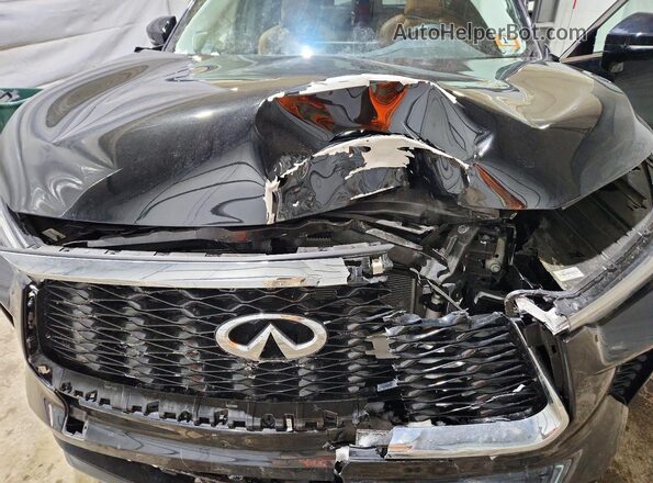 5N1DL1GS0PC366194 2023 INFINITI QX60 Black Вид підкапотного простору