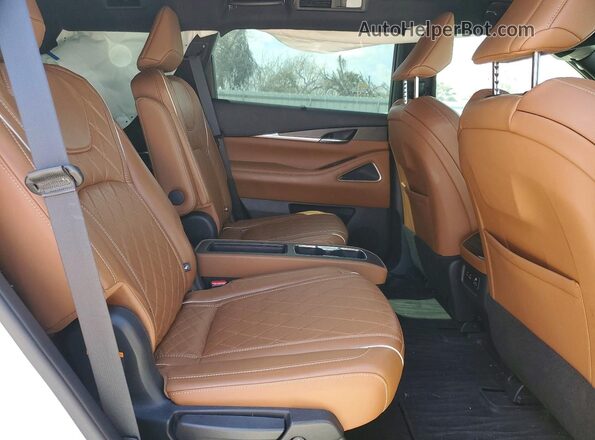 5N1DL1HU0PC368575 2023 INFINITI QX60 White Widok tylnych siedzeń