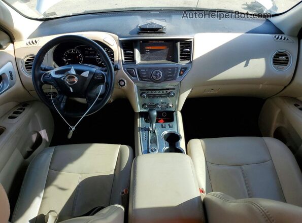 5N1DR2MM0HC620076 2017 NISSAN PATHFINDER Белый Вид панели приборов