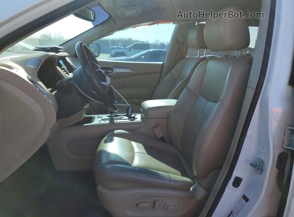 5N1DR2MM0HC620076 2017 NISSAN PATHFINDER Белый Вид салона спереди