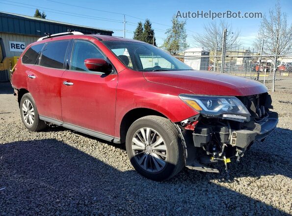 5N1DR2MM4JC652034 2018 NISSAN PATHFINDER Бордовый Передняя правая четверть