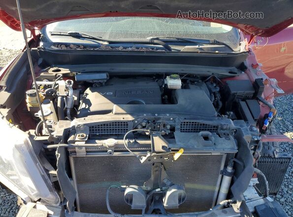 5N1DR2MM4JC652034 2018 NISSAN PATHFINDER Бордовый Вид подкапотного пространства