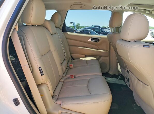 5N1DR2MM4KC591267 2019 NISSAN PATHFINDER Белый Вид задней части салона