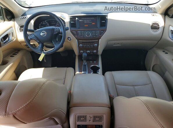 5N1DR2MM4KC591267 2019 NISSAN PATHFINDER Белый Вид панели приборов
