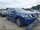 2017 Nissan Pathfinder Sl Blue vin: 5N1DR2MM5HC602138