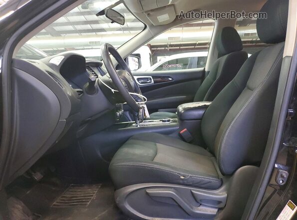5N1DR2MM7JC621991 2018 NISSAN PATHFINDER Black Front interior view