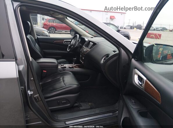 5N1DR2MM9HC660995 2017 NISSAN PATHFINDER Gray წინა სალონის ხედი