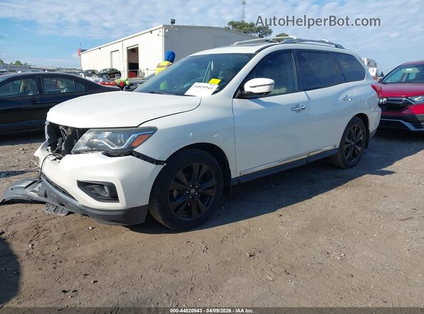 5N1DR2MN0HC691268 2017 NISSAN PATHFINDER White Առջևի ձախ երեք քառորդ տեսարան