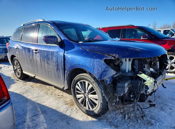 5N1DR2MN2HC678070 2017 NISSAN PATHFINDER Синий Передняя правая четверть