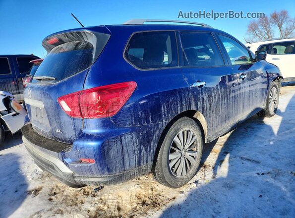5N1DR2MN2HC678070 2017 NISSAN PATHFINDER Синий Задняя правая четверть