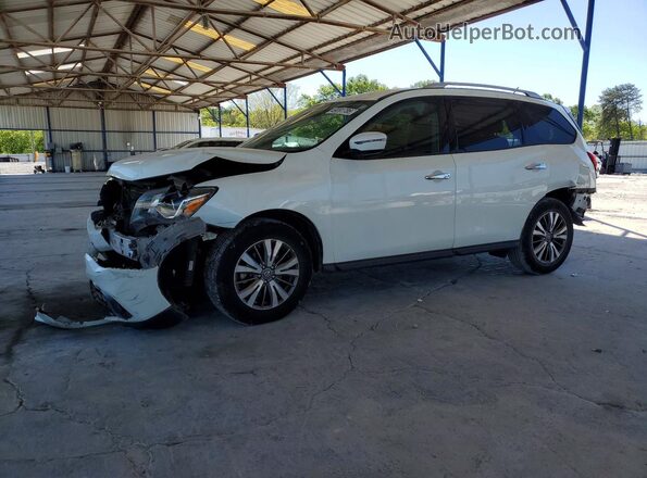 5N1DR2MN2JC619073 2018 NISSAN PATHFINDER White წინა მარცხენა ხედი სამი მეოთხედიდან