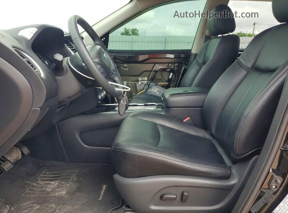 5N1DR2MN4JC621603 2018 NISSAN PATHFINDER Черный Вид салона спереди