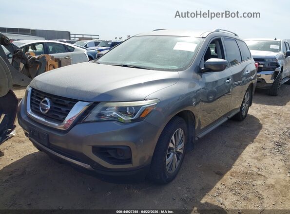 5N1DR2MN4JC631449 2018 NISSAN PATHFINDER Gray Vista tres cuartos delantera izquierda