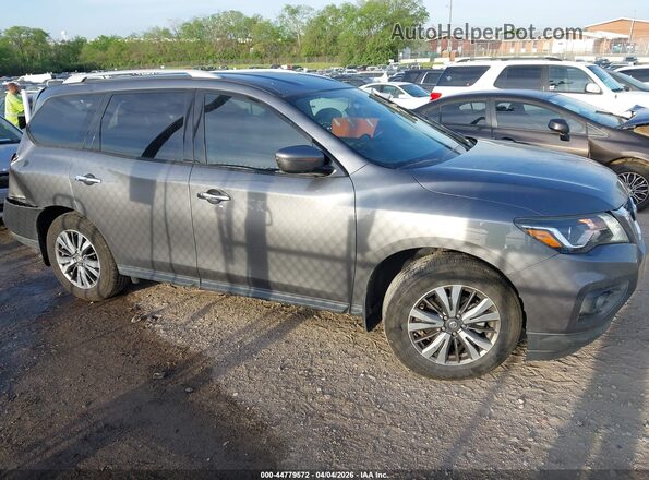 5N1DR2MN4JC641267 2018 NISSAN PATHFINDER Light Blue Widok wnętrza z tyłu