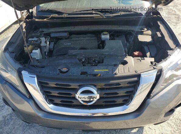 5N1DR2MN5JC615227 2018 NISSAN PATHFINDER Gray Vista del compartimento del motor