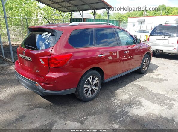 5N1DR2MN6HC673809 2017 NISSAN PATHFINDER Красный Задняя правая четверть
