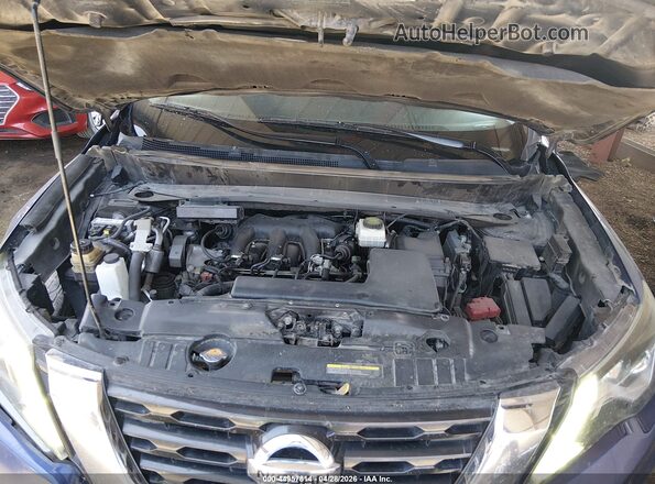5N1DR2MN8HC665405 2017 NISSAN PATHFINDER Blue Вид ззаду