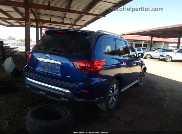5N1DR2MN8HC665405 2017 NISSAN PATHFINDER Blue Задня права чверть