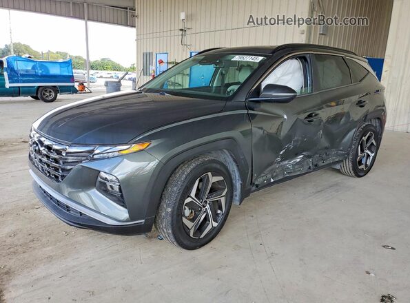 5NMJC3AE4NH096407 2022 HYUNDAI TUCSON Gray Przód lewy
