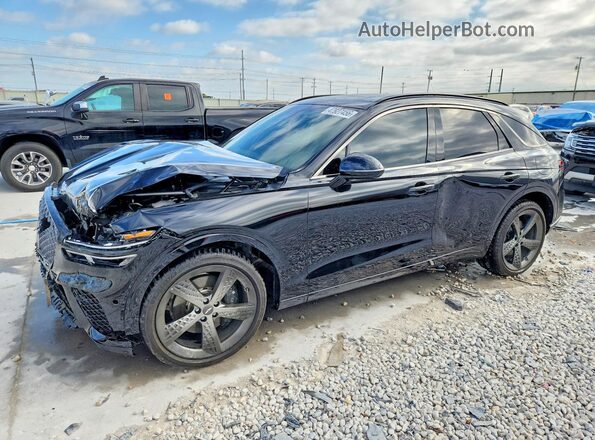 5NMMCDTC9SH031529 2025 GENESIS GV70 Black Առջևի ձախ երեք քառորդ տեսարան