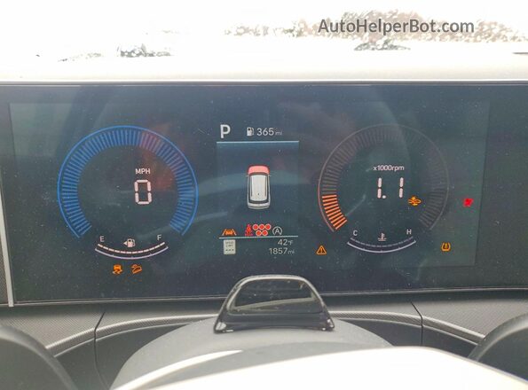 5NMP24GL5TH155292 2026 HYUNDAI SANTA Белый Вид щитка приборов