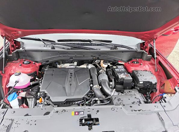 5NMP2DGLXRH036159 2024 HYUNDAI SANTA Burgundy Widok naklejki z numerem VIN