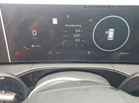 5NMP3DGL7SH081756 2025 HYUNDAI SANTA Белый Вид щитка приборов