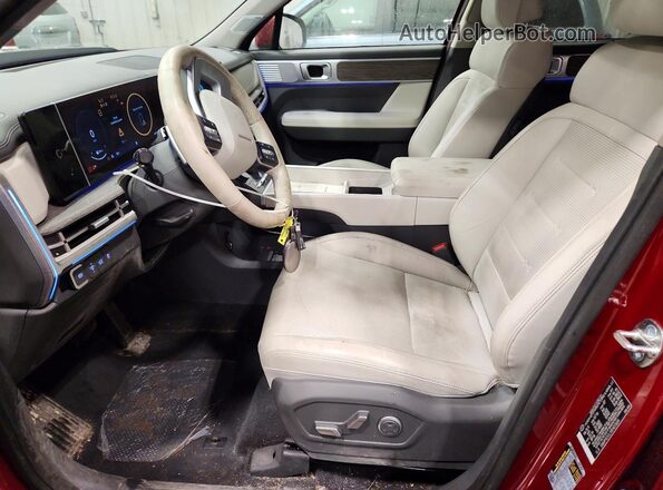 5NMP4DGLXRH031604 2024 HYUNDAI SANTA Red Widok wnętrza z przodu