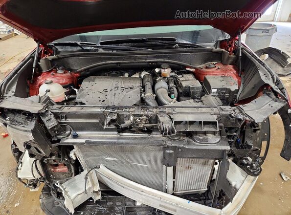 5NMP4DGLXRH031604 2024 HYUNDAI SANTA Red Widok komory silnika