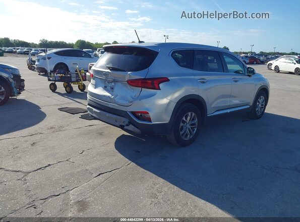 5NMS23AD7KH080485 2019 HYUNDAI SANTA FE Silver Задня права чверть