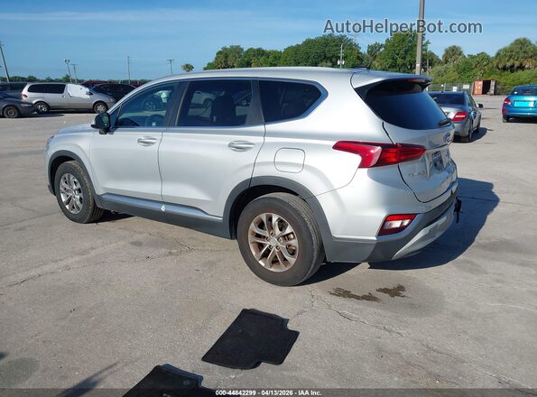 5NMS23AD7KH080485 2019 HYUNDAI SANTA FE Silver Задня ліва чверть