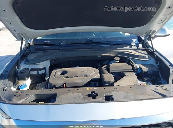 5NMS23AD7KH080485 2019 HYUNDAI SANTA FE Silver Вид ззаду