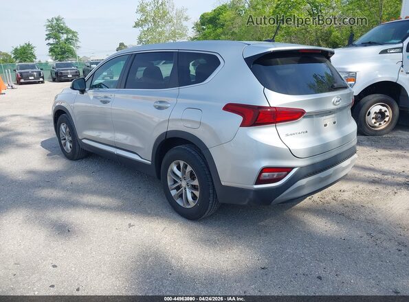 5NMS2CAD3KH136535 2019 HYUNDAI SANTA FE Silver Задня ліва чверть